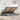 Bed poef met matras en LED's 180x200 cm stof lichtgrijs