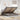 Bed poef met matras en LED's 180x200 cm stof taupe