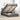 Bed poef met matras en LED's 120x190 cm stof donkergrijs
