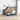 Bed poef met matras en LED's stof 140x190 cm donkergrijs