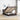 Bed poef met matras en LED's 140x190 cm stof donkerbruin