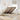 Bed poef met matras en LED's 140x200 cm stof crèmekleurig