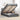 Bed poef met matras en LED's 120x190 cm stof donkergrijs