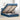 Bed poef met matras en LED's 120x190 cm stof blauw