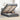 Bed poef met matras en LED's 120x200 cm stof donkergrijs