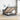 Bed poef met matras en LED's 140x200 cm stof donkergrijs