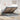 Bed poef met matras en LED's 180x200 cm stof lichtgrijs