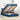 Bed poef met matras en LED's 120x190 cm stof blauw