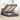 Bed poef met matras en LED's 120x200 cm stof donkergrijs