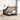 Bed poef met matras en LED's 140x190 cm stof donkerbruin