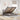 Bed poef met matras en LED's 140x190 cm stof taupe