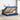Bed poef met matras en LED's 180x200 cm stof blauw