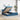 Bed poef met matrassen en leds 200x200 cm fluweel donkerblauw