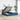Bed poef met matrassen en leds 200x200 cm fluweel donkerblauw