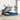 Bed poef met matrassen en leds 200x200 cm fluweel donkerblauw