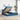 Bed poef met matrassen en leds 200x200 cm fluweel donkerblauw