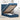 Bed poef met matras en LED's 90x200 cm stof blauw