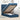 Bed poef met matras en LED's 90x200 cm stof blauw
