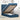 Bed poef met matras en LED's 90x200 cm stof blauw