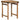 Eettafel Bruin 60 x 55 x 76 cm massief gerecycled hout