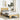 Bedframe hoofdeinde zonder matras 75x190 cm massief hout eiken