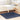Hoogpolig vloerkleed NAVARRA 120x120 cm polyester marineblauw