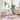 Hoogpolig vloerkleed NAVARRA 200x200 cm polyester stoffig roze