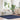 Hoogpolig vloerkleed NAVARRA 200x200 cm polyester marineblauw