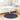 Hoogpolig vloerkleed NAVARRA 100x100 cm polyester marineblauw