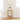 Barkrukken 2 st massief hout rubber wit