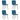 Eetkamerstoelen 4 st fluweel blauw