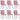 Eetkamerstoelen 6 st fluweel roze