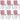 Eetkamerstoelen 6 st fluweel roze