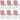 Eetkamerstoelen 6 st fluweel roze