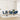 Eetkamerstoelen 6 st stof blauw