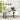 Eetkamerstoelen 4 st kunstleer wit