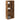 Badkamerkast met rolhouder 39x22x90 cm oud houtkleurig