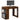 Bureau met lade&plank 102x62x77,5 cm bewerkt hout gerookt eiken