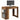 Bureau met lade en plank 102x62x77,5 cm bewerkt hout oud hout
