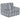 Modulaire bank Gestreept Grijs 70 x 70 x 54 cm Stof