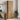 Hoge kast 60x32x190 cm bewerkt hout artisanaal eikenkleur