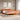 Bed met boekenkast zonder matras grenenhout wasbruin 200x200 cm