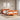 Bed met boekenkast zonder matras grenenhout wasbruin 140x200 cm
