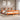 Bed met boekenkast zonder matras grenenhout wasbruin 200x200 cm