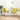 Eetkamerstoelen 2 st fluweel geel
