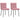 Eetkamerstoelen 2 st fluweel roze