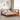 Bed met boekenkast zonder matras grenenhout wasbruin 160x200 cm