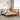 Bed met boekenkast zonder matras grenenhout wasbruin 140x200 cm