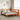 Bed met boekenkast zonder matras grenenhout wasbruin 135x190 cm