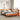 Bed met boekenkast zonder matras grenenhout wasbruin 160x200 cm